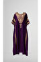 kaftan-Luxury Gold-Embroidered Arabian Kaftan - Premium Chiffon Fully Lined - 5