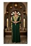kaftan-Luxury Gold-Embroidered Arabian Kaftan - Premium Chiffon Fully Lined