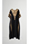 kaftan-Luxury Gold-Embroidered Arabian Kaftan - Premium Chiffon Fully Lined - 7