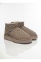 ®   I Printed Women's Short Shearling Suede Mink High Sole Daily Boots 55395 - 5