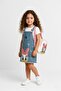 Girls' Denim Dungaree Dress | Cute Duck Design Denim Model – Gift Bag Included