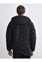 Xside Black Slim Fit Hooded Men's Puffer Jacket - 5