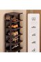 9 Layer Simple Dustproof Shoe Rack (Black) - 6