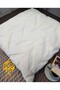 Italian White Throw Pillow Cover Gold Foil Gilded Woven Decorative Cushion Pillowcase 1Pc - 2