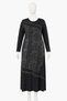 Luxury Plus Size Crystal Fabric Long Sleeve Dress
