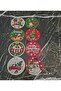 8-Piece Coasters with Diamond Stones, New Year's Themed