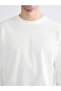 XSIDE Ecru Crew Neck Long Sleeve Men's T-Shirt - 3