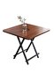 طاولة خشبية حديثة قابلة للطي بأرجل معدنية - موفرة للمساحة وأنيقة
