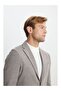 Men's Light Brown Slim Fit Slim Fit Mono Collar Dobby Pocket Jacket - 5