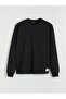 Xside Black Crew Neck Long Sleeve Men's T-Shirt - 5