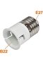 Bulb Holder E27 to B22 - Lamp Socket for LED, Halogen, Chandelier - 2