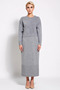 Women's Bottom Top Relaxed Fit Long Sleeve Crew Neck Knitwear Maxi Dress Winter Season Comfortable and Design - 4