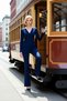 Women's Bottom Top Melange Knitted Double-Breasted Long Sleeve Crop Top and Wide Leg Relaxed Fit Pants Set Stylish - 4