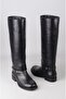 Seç 5590 genuine leather women's riding boot black - 7