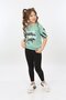 Girl's Printed Crew Neck Short Sleeve T-Shirt - 5