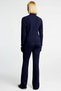 Women's Bottom Top Zippered Mock Neck Corded Fabric Knitwear Sweater and Wide Leg Pants Set Winter and Elegance - 6