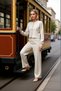 Women's Top and Bottom Stylish Knitwear Cardigan and Wide-Leg Pants Set with Modern Cut and Comfortable Structure - 4