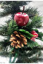 16-Piece Christmas Tree Ornament Set (8 Snowmen, 6 Canes, 1 Plush Angel, 1 Pine Cone with Apple) - 4