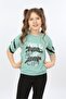 Girl's Printed Crew Neck Short Sleeve T-Shirt