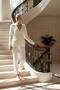 Women's Bottom Top Wide Fit V-Neck Knitwear Cardigan and Pants Set Functional Durable Quality Stylish