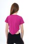 Girls' Crew Neck Short Sleeve Asymmetrical T-Shirt - 7