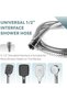 150CM Handheld Shower Hose, 360° Anti-twist 304 Stainless Steel, G1/2 inch, Leak-proof - 6