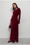 Bicycle Necklace with Buckle Detail, Long Sleeve Sandy Dress - 7