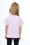 Girls' Crew Neck Short Sleeve Elastic T-Shirt - 3