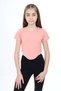 Girls' Crew Neck Short Sleeve Asymmetrical T-Shirt
