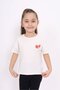 Girl's Printed Crew Neck Short Sleeve T-Shirt