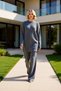 Pearl Regular Cut Ribana K Ribbed Knit Plain Knitwear Hijab Bottom-Top Set Women's Bottom-Top and Comfortable Wear - 3
