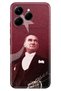 Case for Spark 40 4g (Km5N) Color Silicone Printed Tpu M.K Ataturk