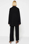 Women's Bottom Top Relaxed Fit Low Sleeve Polo Neck Knitwear Shirt High Waist Wide Leg Pants Set - 6