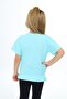 Girls' Crew Neck Short Sleeve Elastic T-Shirt - 5