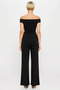 Women's Top and Bottom Carmen Collar Low-Sleeve Blouse and Wide-Leg Pants Set Offers Casual Chic and Sporty Style - 6