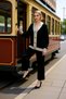 Women's Bottom Top Color Block Knitwear Cardigan Pants Set Regular Cut Comfortable and Stylish Everyday Wear - 4