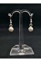 Majorca Pearl Stylish Dangle Design 8 Mm. Measure Mallorca Pearl Steel Earrings