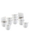 ✨ Exquisite porcelain cup set – 12 cups with a luxurious pattern and gold rim! ✨ - 3