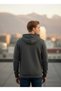 MEN'S HOODED ZIPPERED SWEATSHIRT - 3