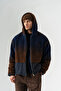 Grayscale Zippered Fleece Jacket