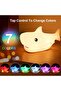 Kids Shark Silicone Night Light Lamp (Rechargeable, Tap Control) - 4