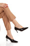 Women's Pointed Toe Heeled Shoes 3105 Black - 3