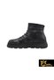 Women's Black Genuine Leather Boots 505320062-1 - 2