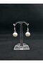 Majorca Pearl Dangle Design 12 Mm. Measure Stylish Style Daily Use Mallorca Pearl Steel Earrings - 7