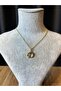 Letter D Lacquer Coated Gold Non-Tarnish Chain Necklace