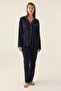 Boxed Women's Pajama Set Suitable for Dowry, 50% Modal 50% Cotton, Uzunkol Transitional Women P