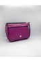 Fuchsia Women's Genuine Leather Crossbody, Shoulder Bag, Detachable Strap, Chain Bag - 4