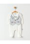 Stylish Cotton Bow Tie Striped Long Sleeve Baby Boy Romper - 4