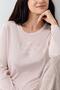 Women's Long-Sleeved Pajama Set, 50% Cotton 50% Modal - 3