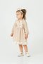 Cotton Floral Embroidered Lace Detail 2-Piece Baby Girl Dress - 4